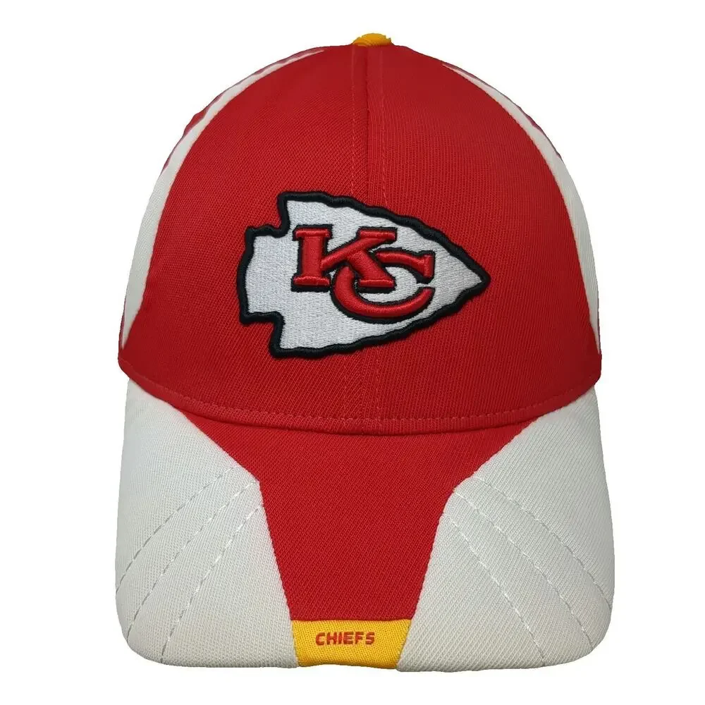 Reebok Kansas City Chiefs NFL Red Cap One Size Stretch Fit Sideline AFC West Hat